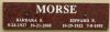 Edward P & Barbara S (Snide) Morse